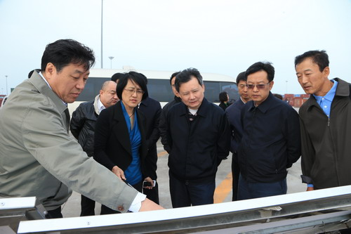 马正武董事长一行还实地考察了振兴生态造纸厂,大洼临港经济区,盘锦港
